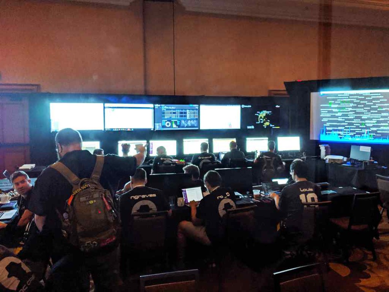 Blackhat Network Operations Center (NOC), where all the magic happens and one of the best demonstrations of DevSecOps