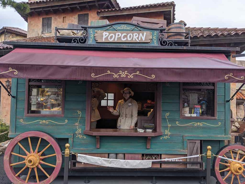 One of the many Crazy popcorn stands here. Popcorn in Japan Disney parks is part of the Disney experience