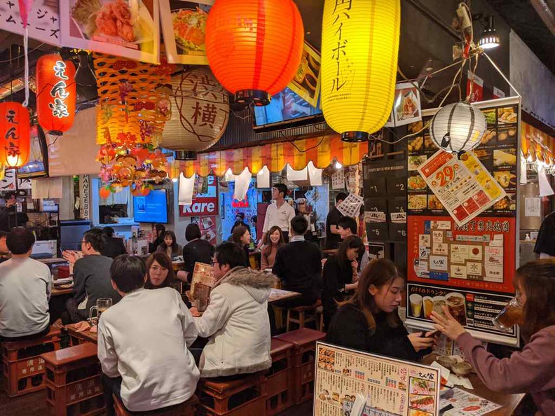 Niku Yokocho meat side street, it is tucked on the 2nd floor of a commercial building