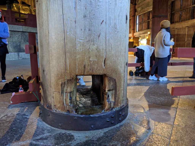 Todaiji Buddha’s nostril