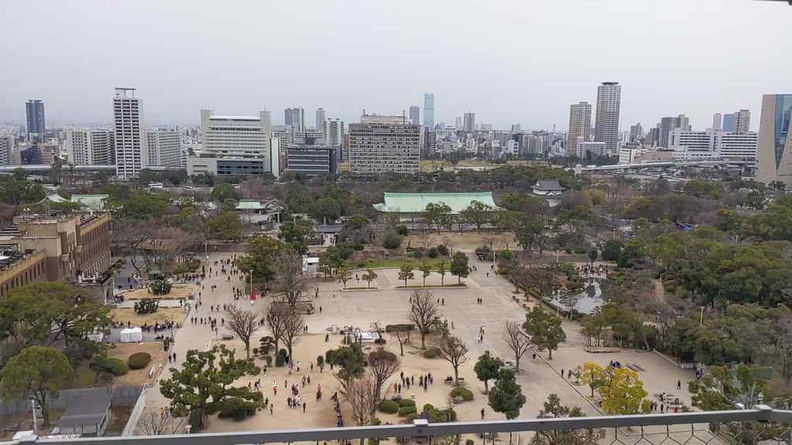 View from the top of Osaka City Castle