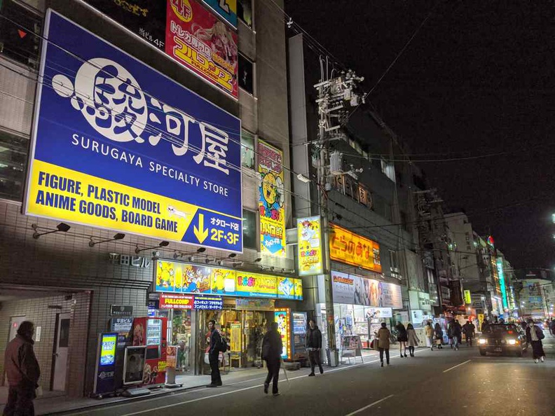 Hobby shops and anime goods stores at the Nippombashi Denden Town