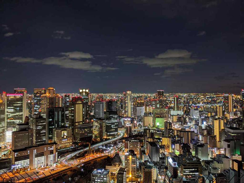Beautiful Osaka City views at night