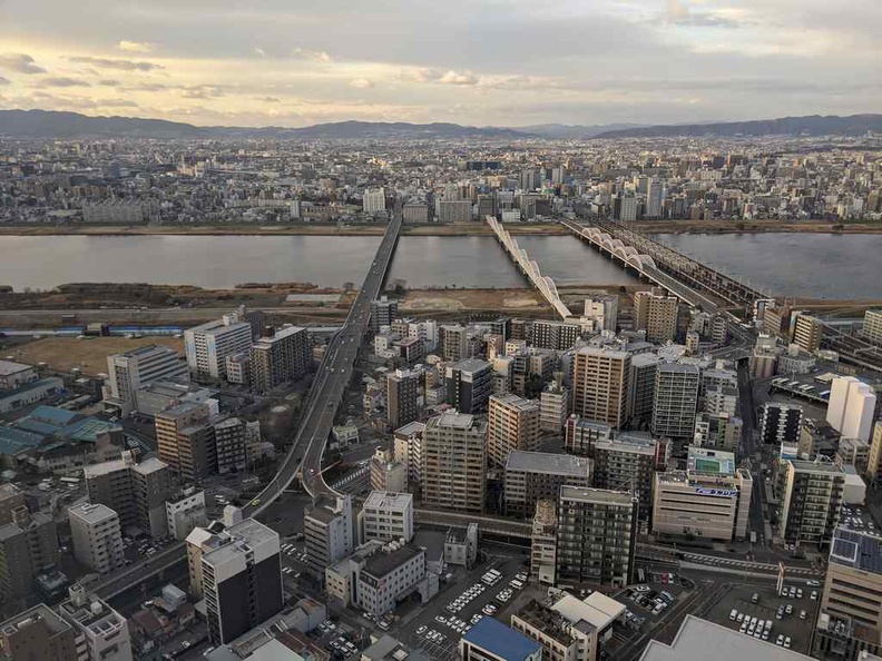 The view of Osaka from Umeda ward