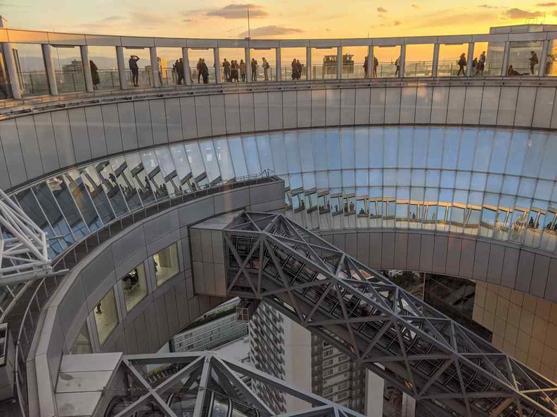 The Funky escalators the observation and sky deck