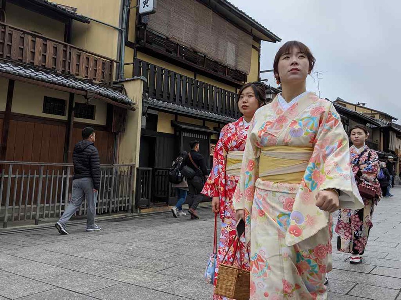 Geishas are a common sight in Tokyo, though most are tourists