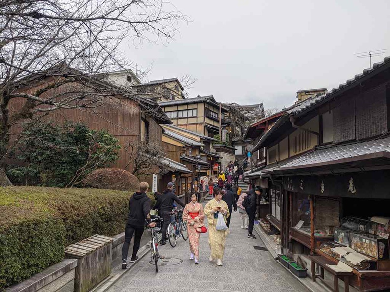 Aged old wood walls lined along cobblestone pathways, it is like a journey into time