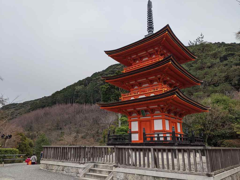 Taisanji Temple Pagoda in Kiyomizu-dera Temple