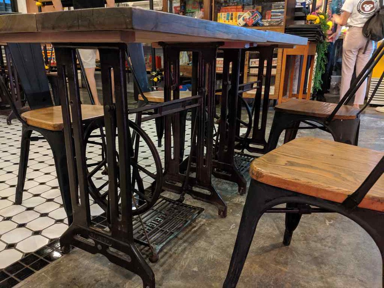 Cool antique sewing machine tables