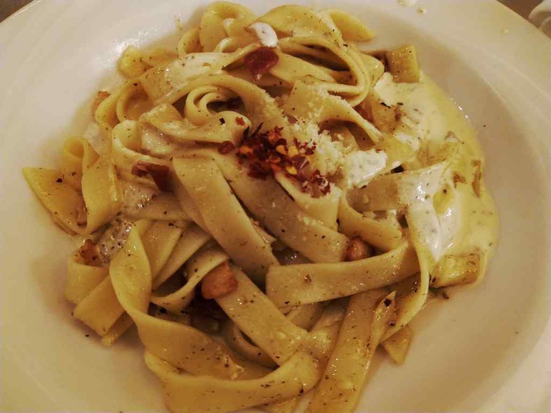 Fettuccine pasta cooked to your specifications