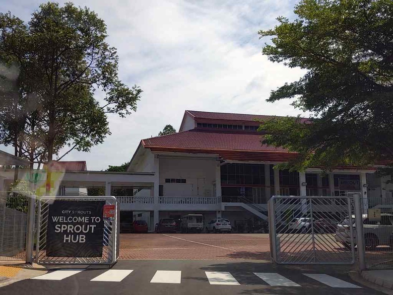 The sprout hub sits in the former school hall of Henderson Secondary school