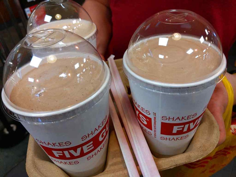 Five Guys milkshakes are one of the best selling points of the establishment