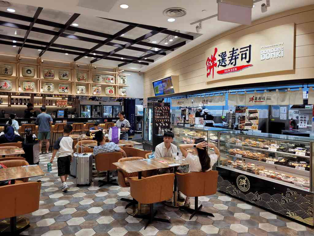 Sensen ready meals store within the Donki food court, which sits in a separate adjacent unit