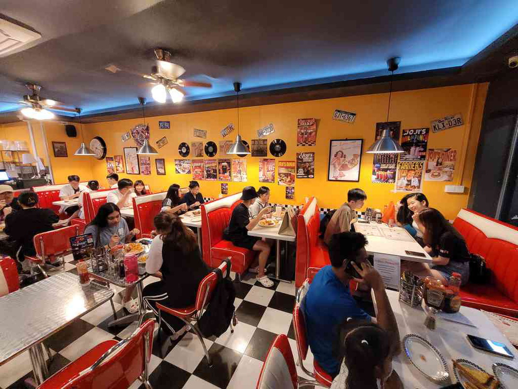 The interior of Joji diner. 