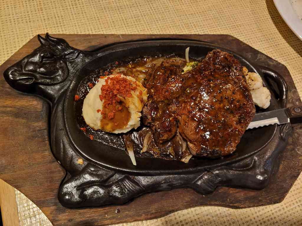Ribeye steak as part of a 4-course set for $39.90