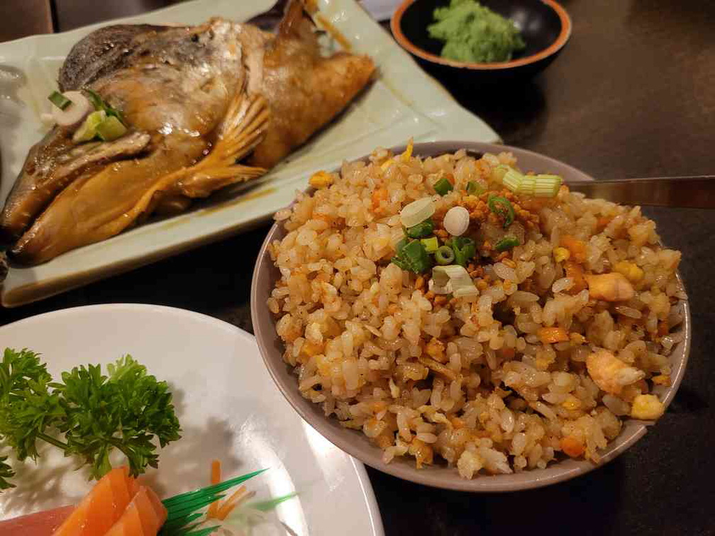 Single Fried rice and soba portions are small and best ordered in bulk to share.