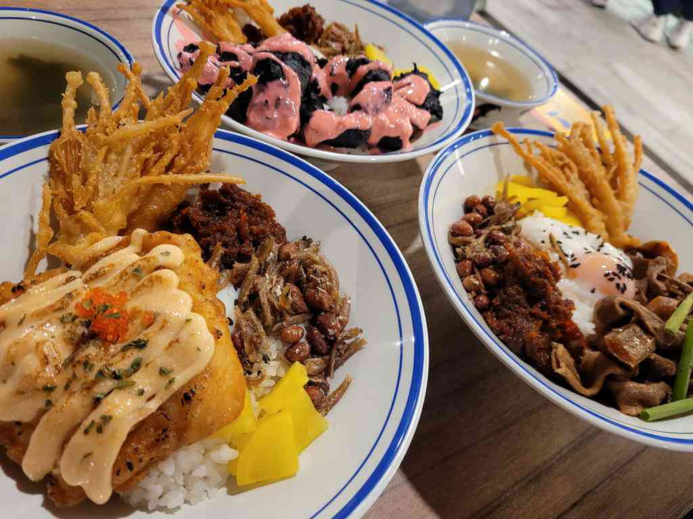 The spread here at Nasi Don Raffles City Japanese Nasi Lemak