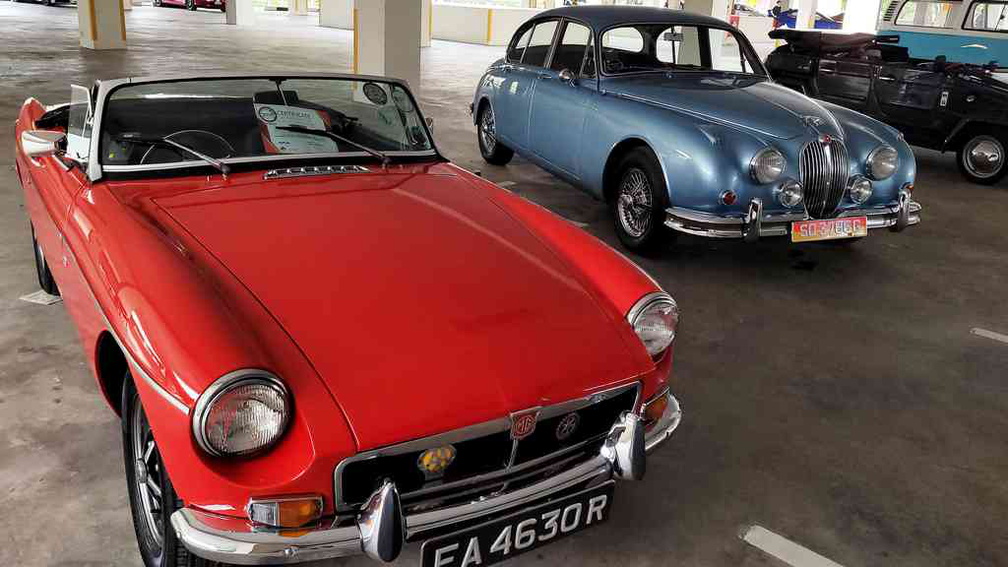 MG MGB and Jaguar Mark 2