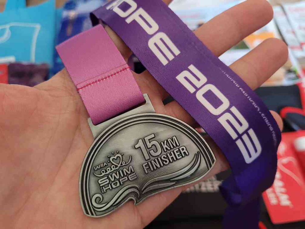 15km Finisher medal