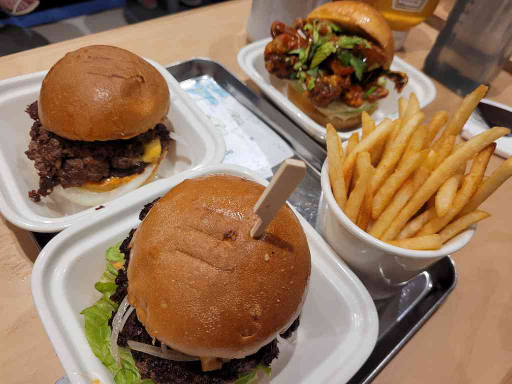 The spread here at Honbo Burgers.