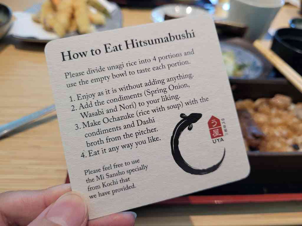 How to eat Hitsumabushi