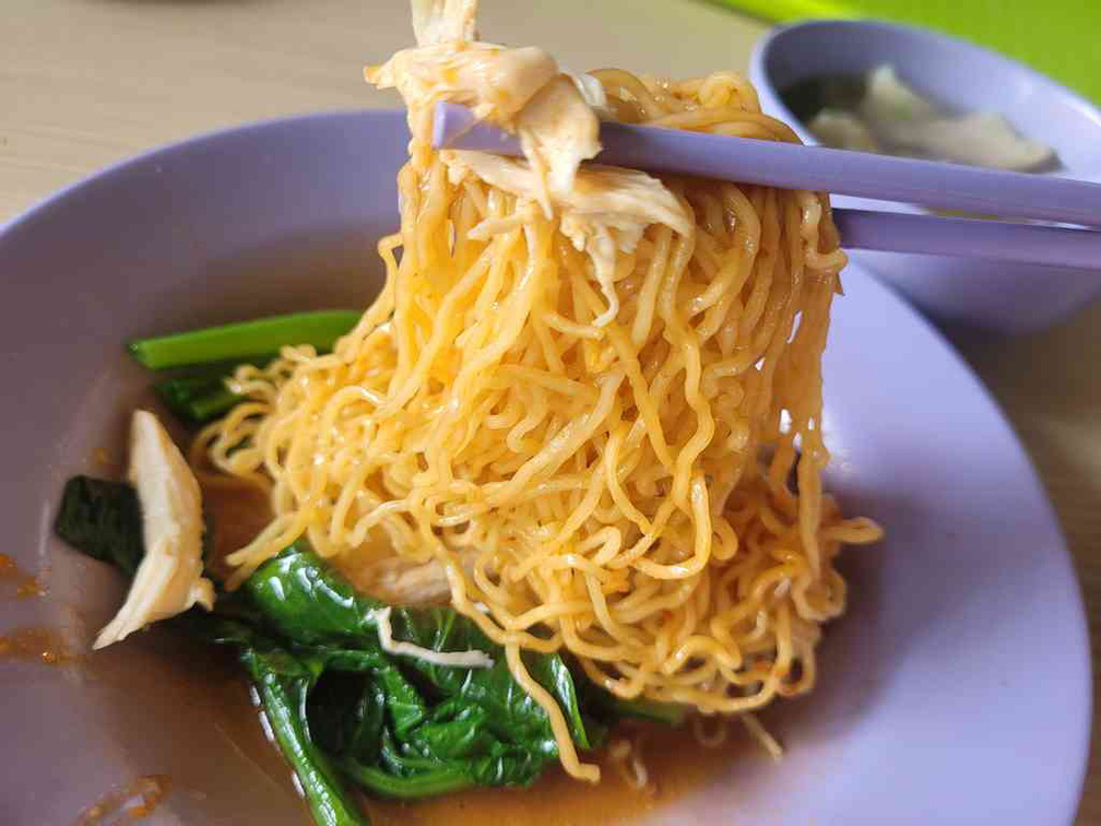 Springy flavourful noodles.