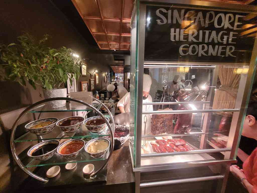 The roast counter serving quality chicken, duck and char siew.