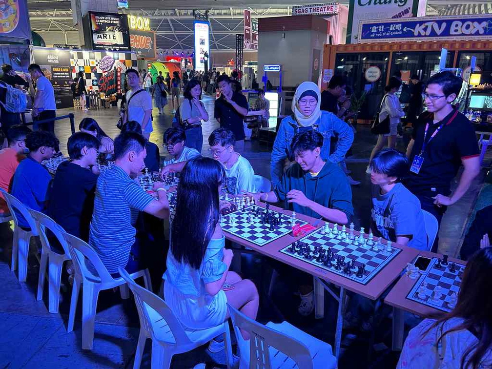 Chess at the Workshops and Gamestop arena.