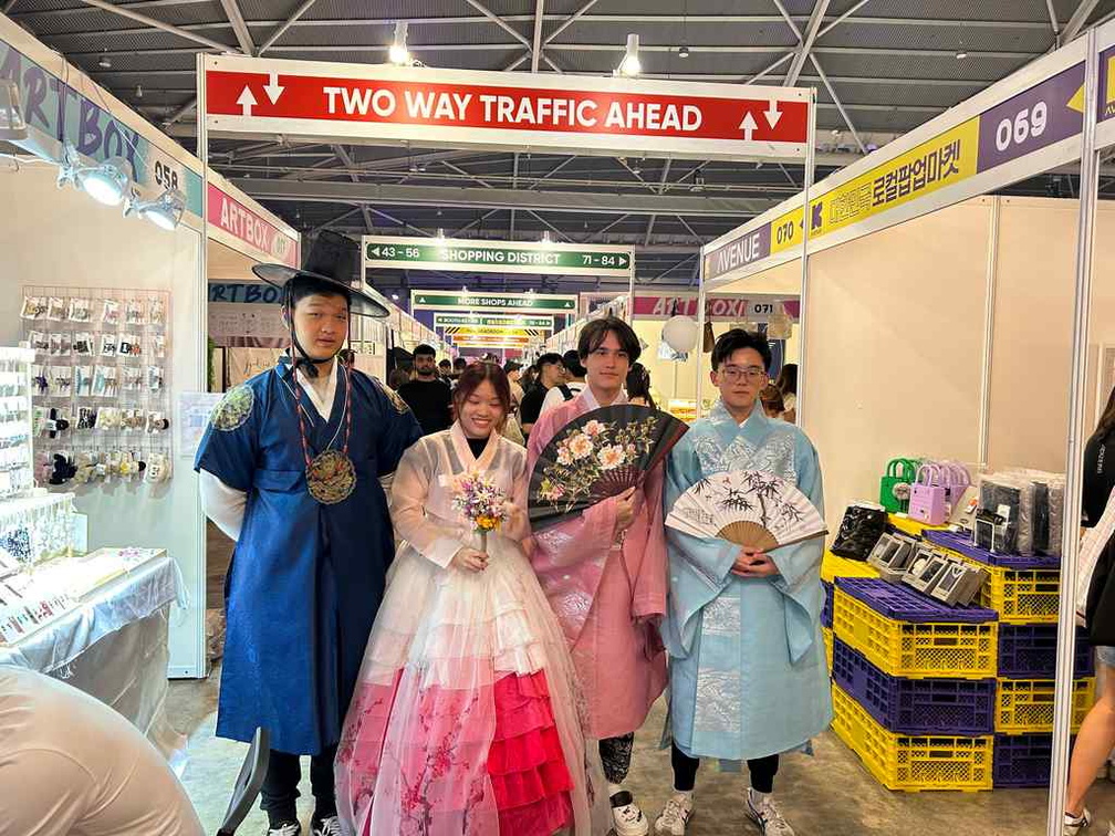 Traditional Hanbok costumes.