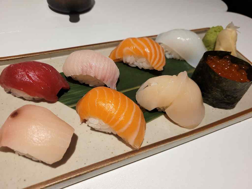 8 Piece Nigiro Sushi platter ($25).