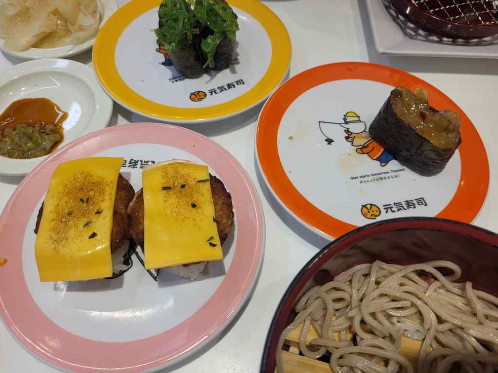 Genki sushi spread