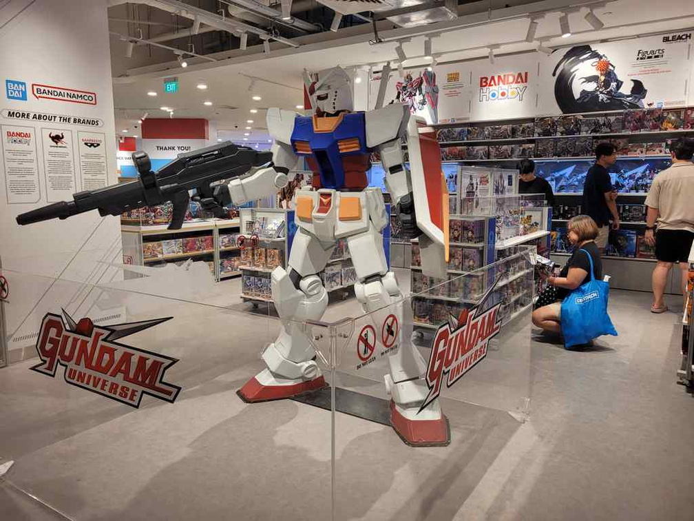 The Gundam universe the largest in Singapore at Toys R Us Vivocity flagship store