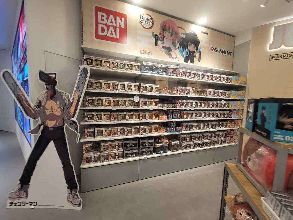 Anime related pop culture merchandise.