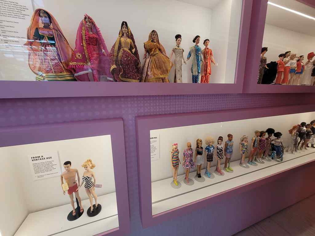 Jian Yang's Barbie doll collection.