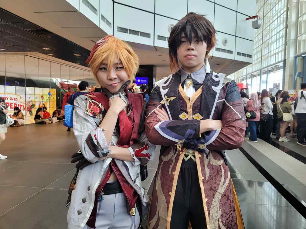 Cosplayers at Hanami Market