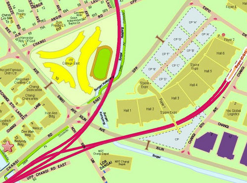 Changi South Lane SLA map