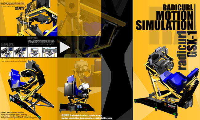 The simulator promotional brochure.