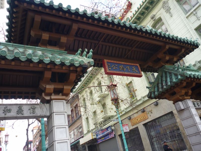 This marks the start of Chinatown