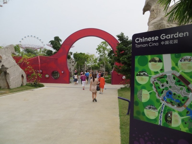 Entering the Chinese garden